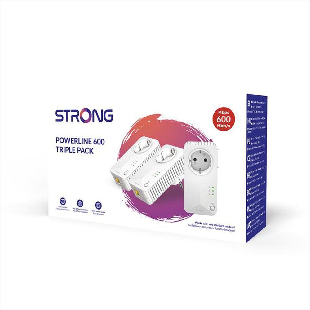 "STRONG - Kit tre pezzi powerline 600 PL600TRIEUV2-BIANCO"