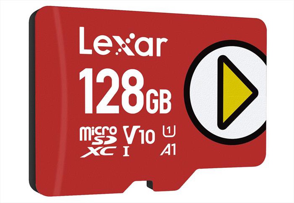 "LEXAR - 128GB PLAY MICROSDX UHS-I-Red"