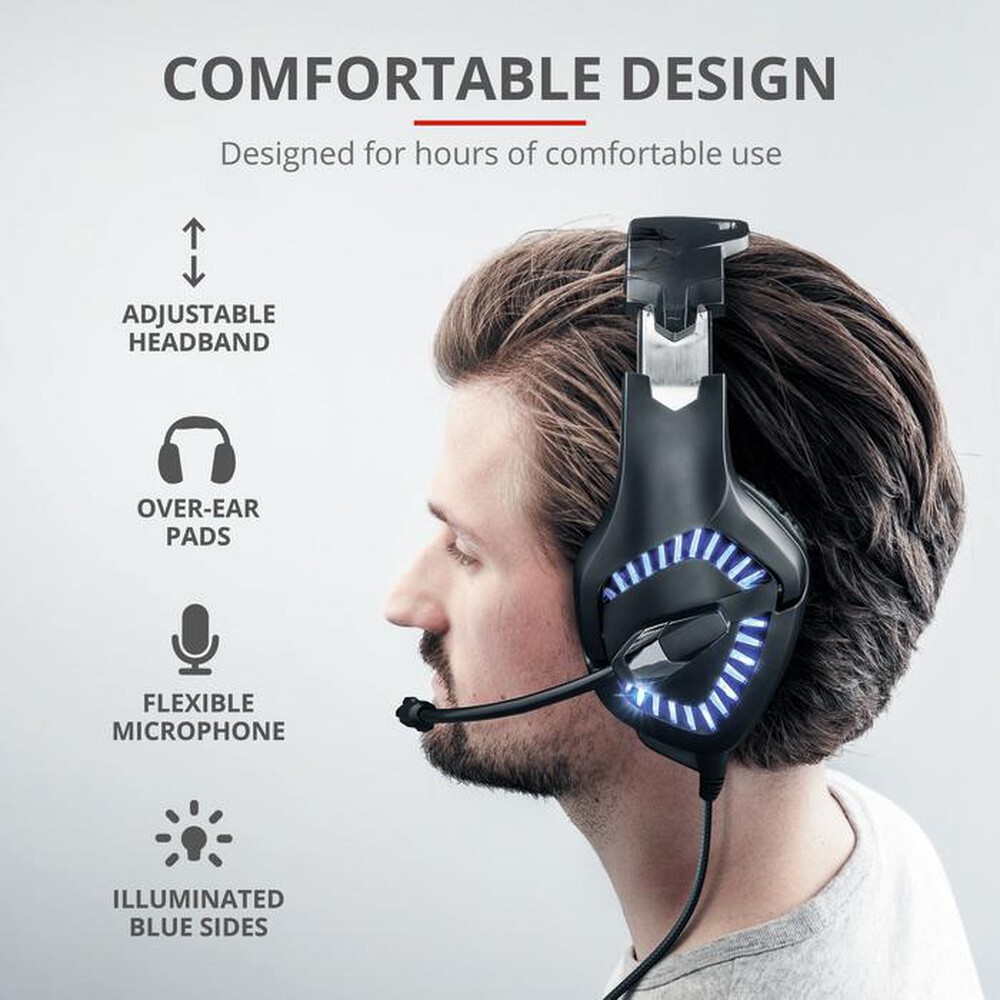 "TRUST - GXT460 VARZZ HEADSET-Black"