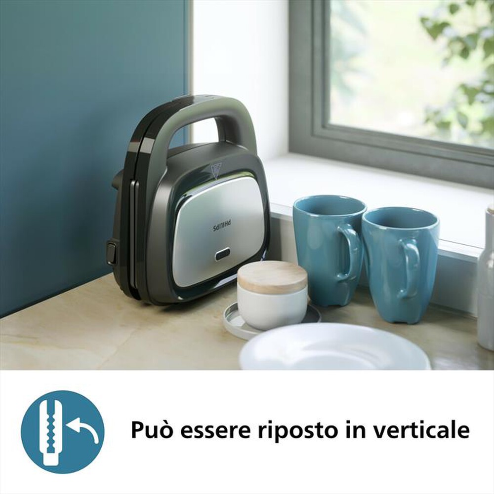"PHILIPS - Grill SERIES 5000 HD2350/80-Nero/argento"