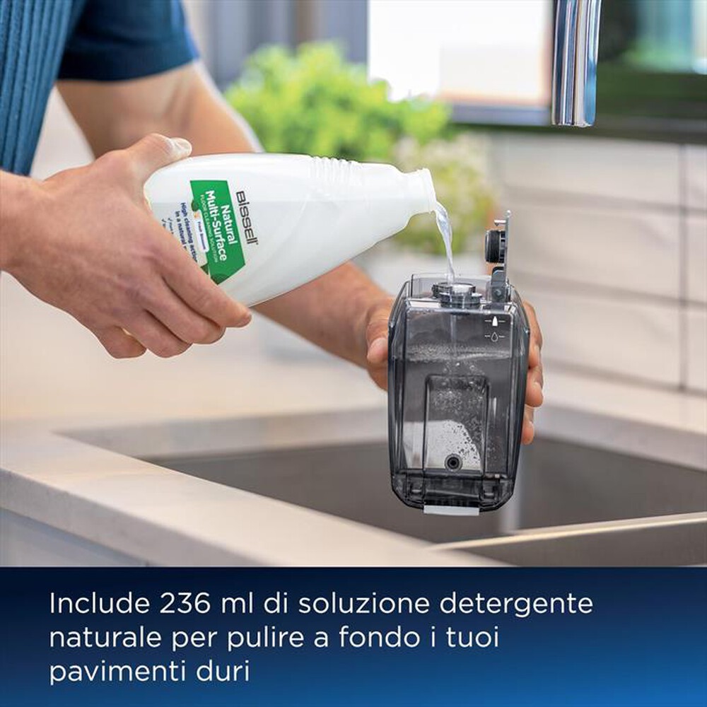 "BISSELL - Lavapavimenti CrossWave HF3 Cordless Pro 3641N-Nero/Argento"