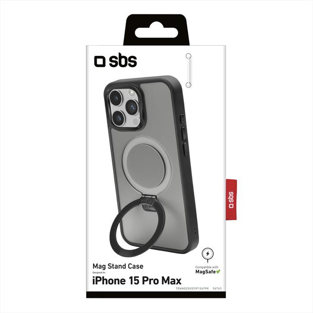 "SBS - Cover TEMAGCOVSTIP1567PK per iPhone 15 Pro Max-Nero"