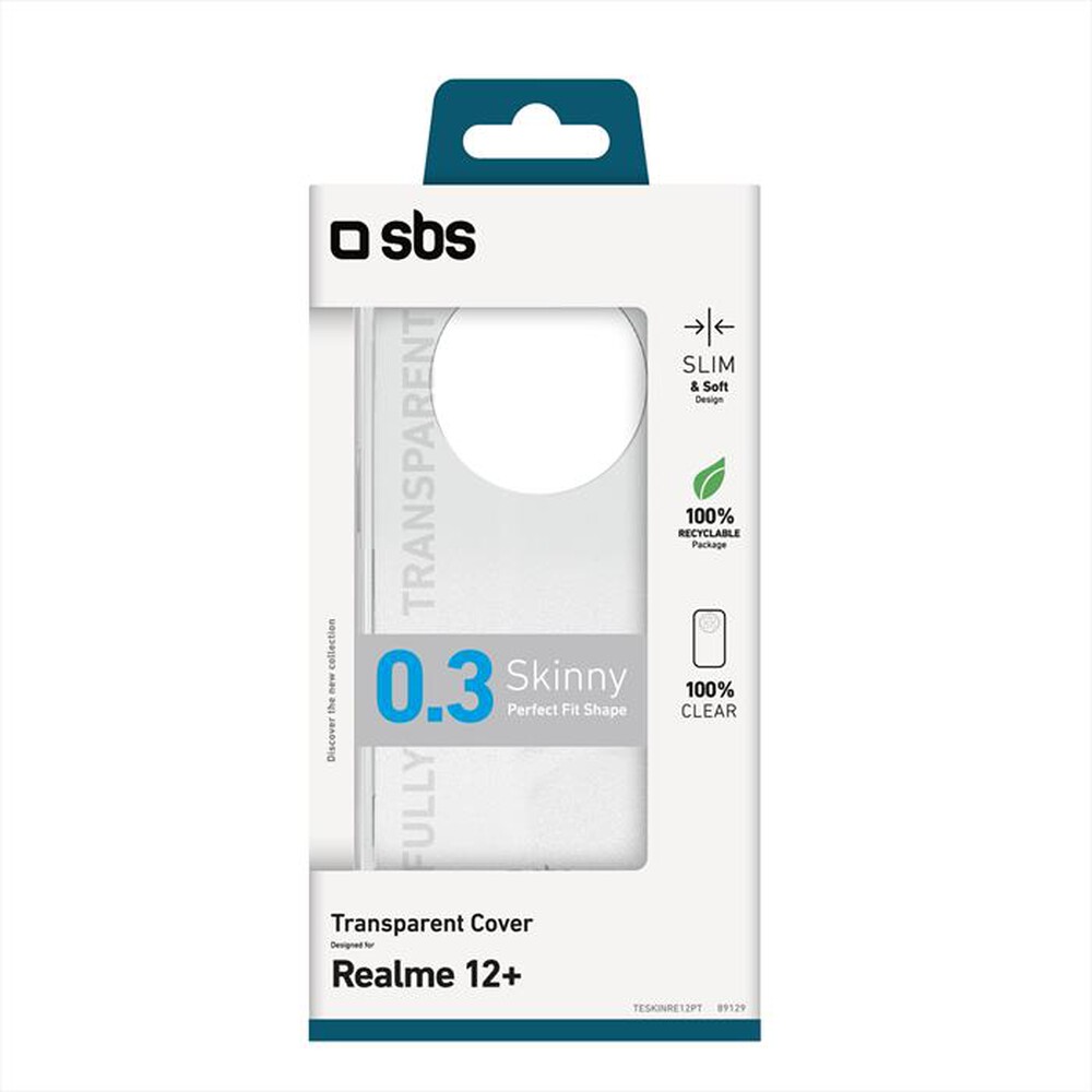 "SBS - COVER SKINNY per Realme  12+-Trasparente"
