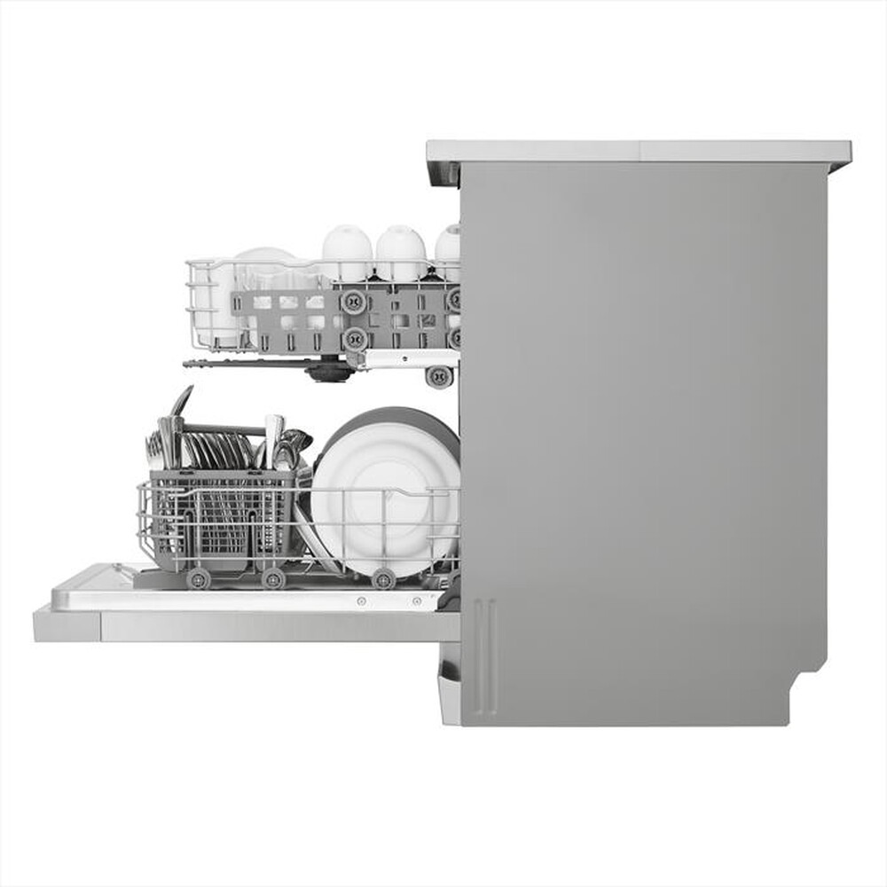 "LG - Lavastoviglie QUADWASH DF141FV Classe D 14 coperti-Prime Silver"