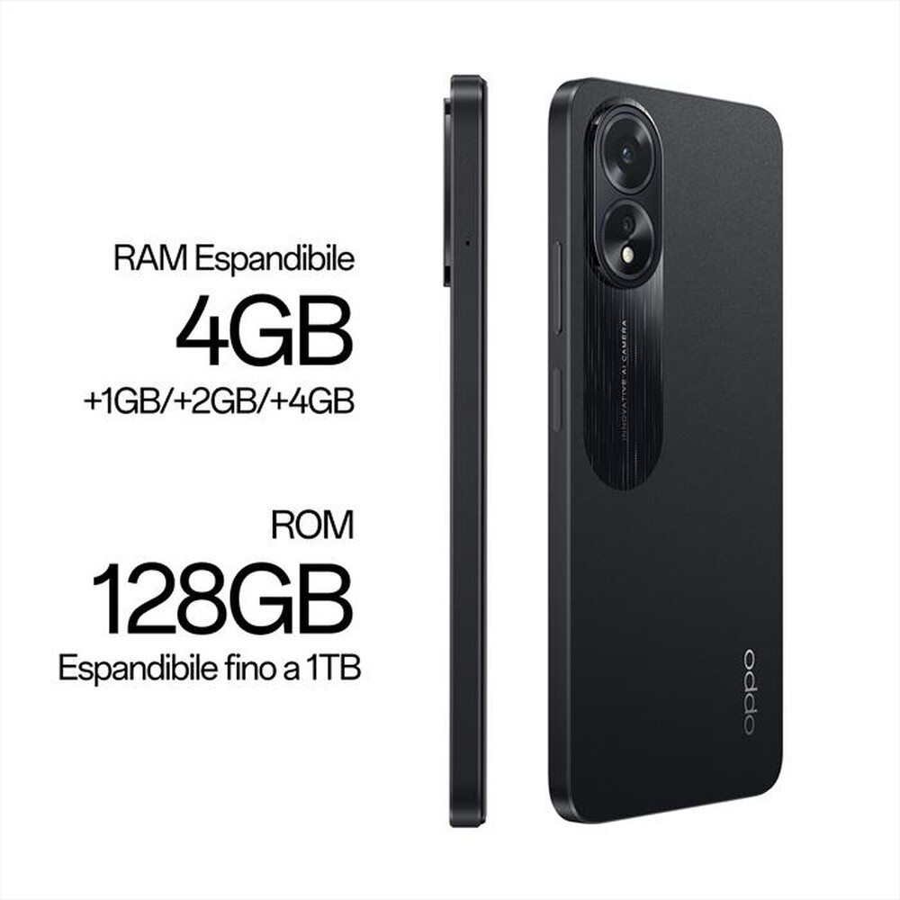 "OPPO - Smartphone Oppo A18 4+128-Glowing Black"