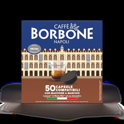 CAFFE BORBONE - Miscela Decisa - Comp. LAVAZZA A MODO MIO 50 Caps