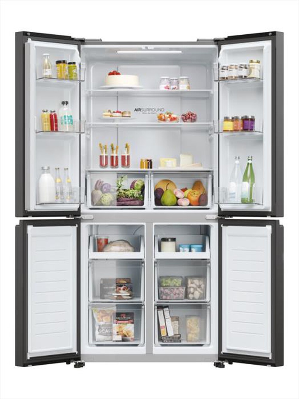 "HAIER - Frigorifero 4 porte HCR3818ENPT Classe E 467 lt-Antracite"