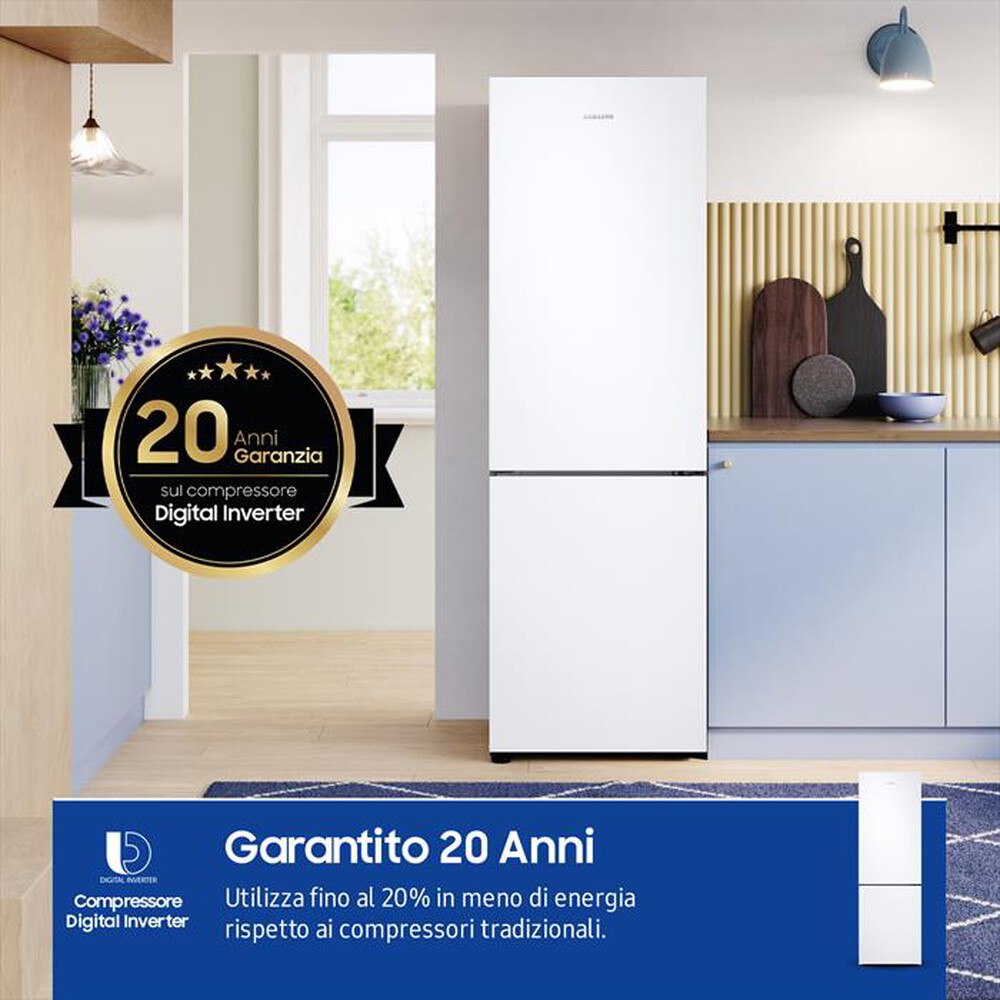 Immagine del prodotto SAMSUNG - Frigorifero combinato RB33B610EWW/EF Classe E 344l-WHITE