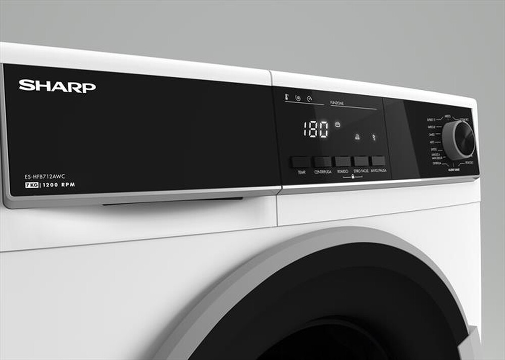 Immagine del prodotto SHARP - Lavatrice ES-HFB712AWC 7 Kg Classe C-Bianco
