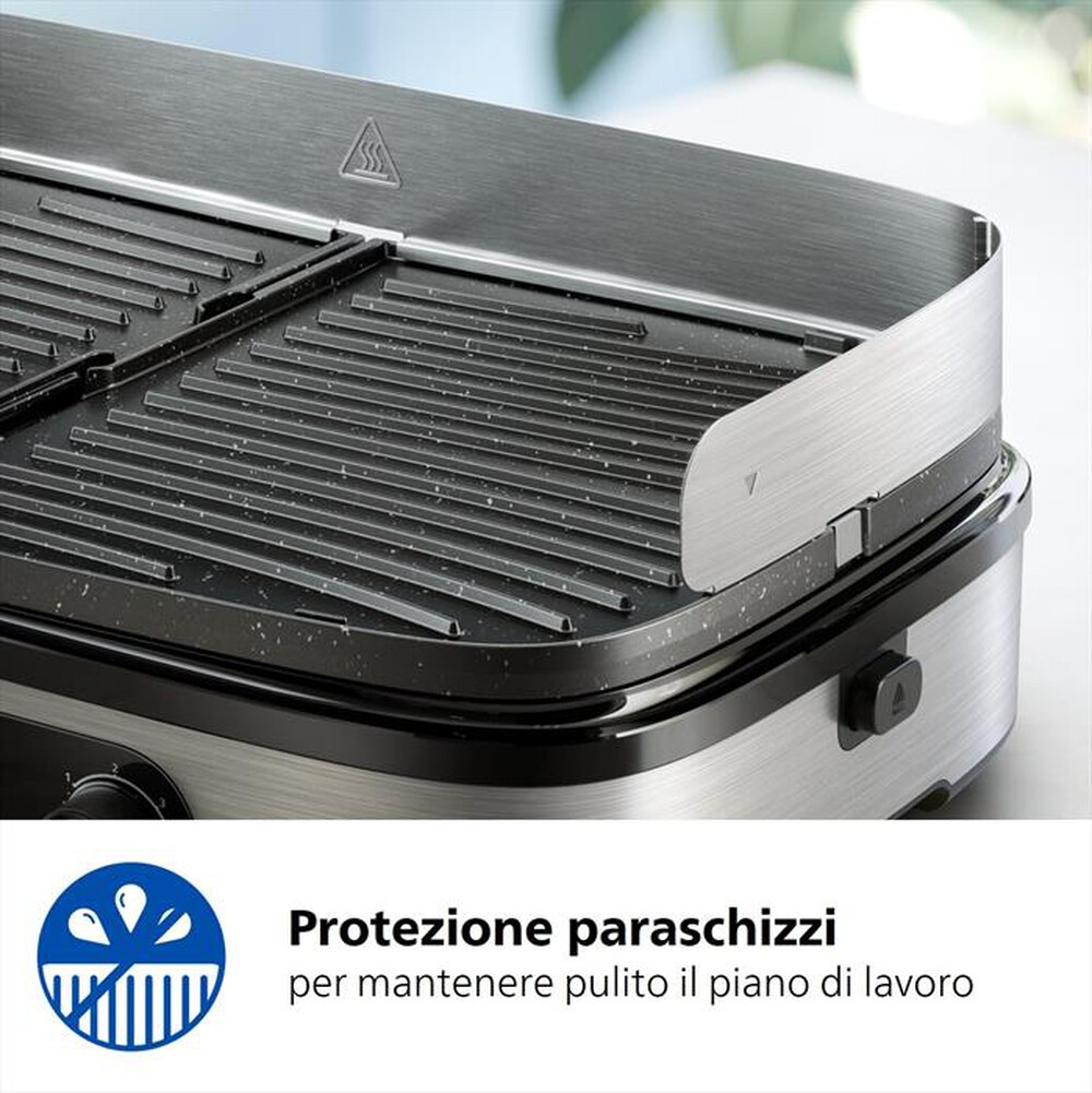 Immagine del prodotto PHILIPS - Grill da tavolo Serie 5000 HD6222/90-Alluminio
