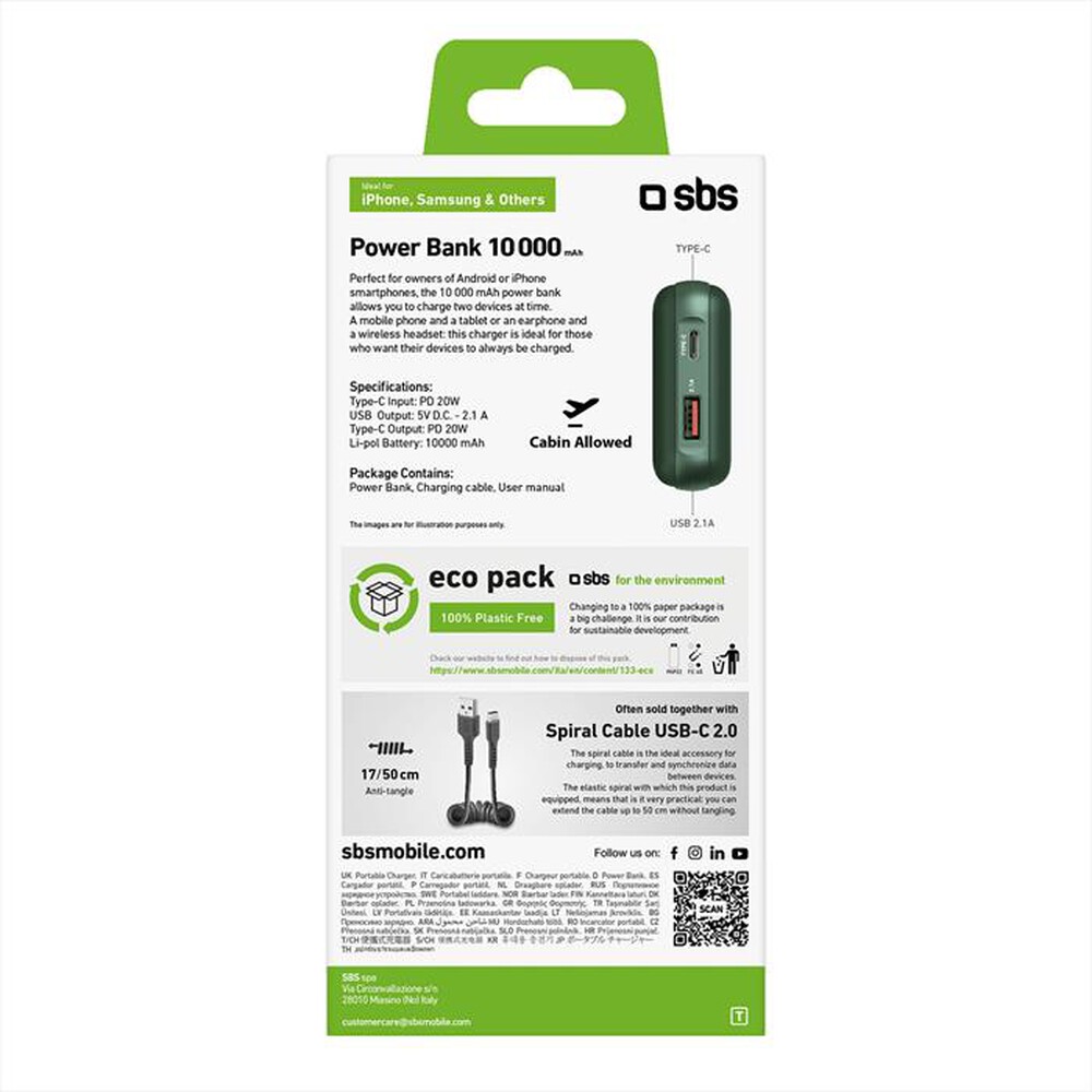 Immagine del prodotto SBS - TEBB10000PD20RUG-Verde