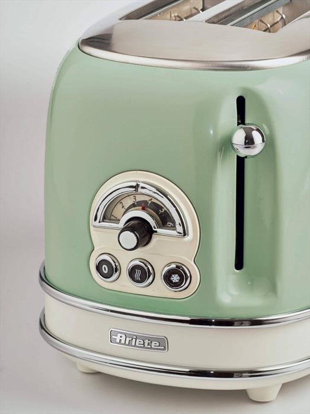 "ARIETE - 155 Tostapane 2 Fette con Pinze Vintage-verde"