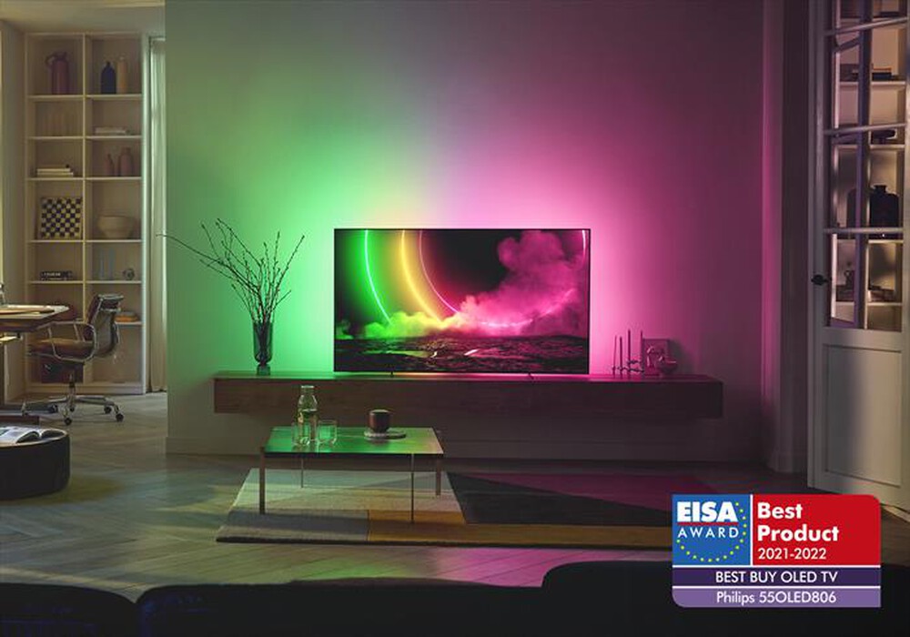 "PHILIPS - Ambilight Smart TV OLED 4K 48\" 48OLED806/12-Black"