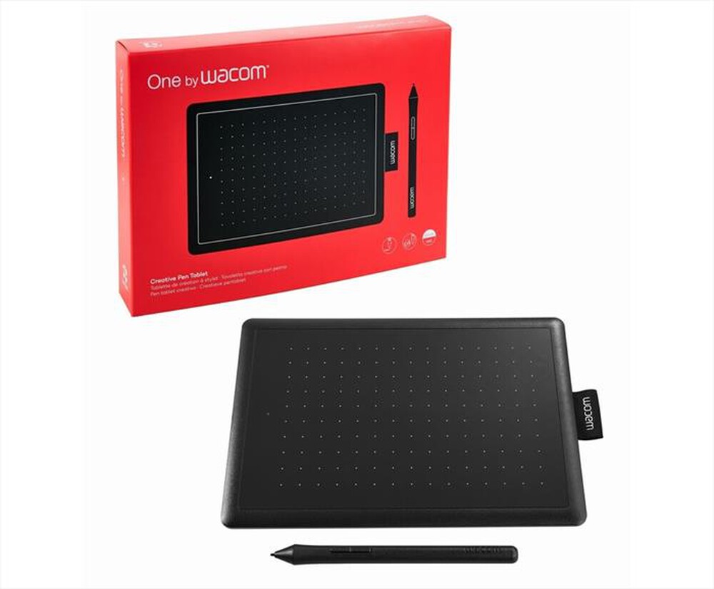 "WACOM - ONE BY WACOM MEDIUM-Nero/Rosso"