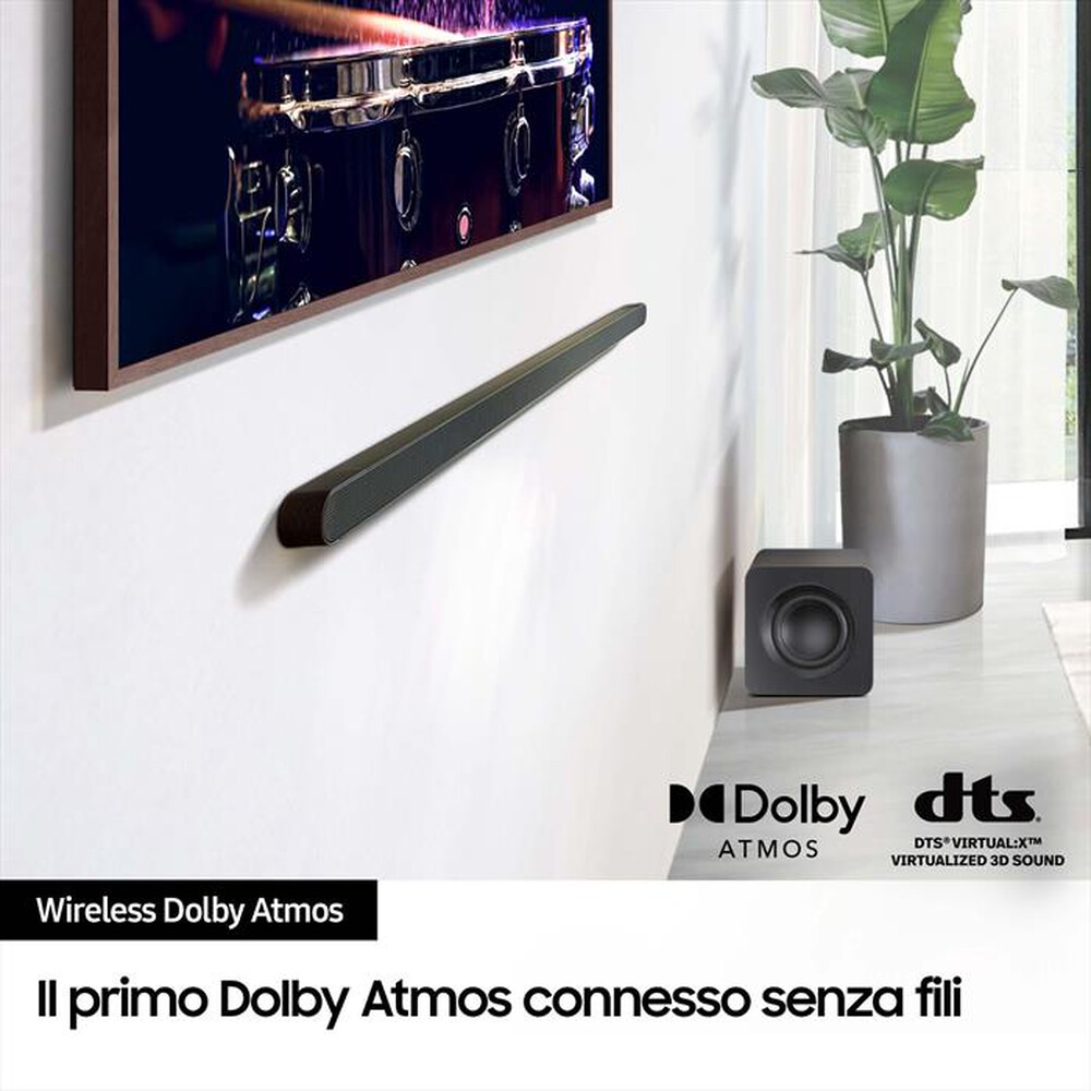 "SAMSUNG - Soundbar HW-S800D/ZF 3.1.2 CANALI 330W 2024-TITAN BLACK"