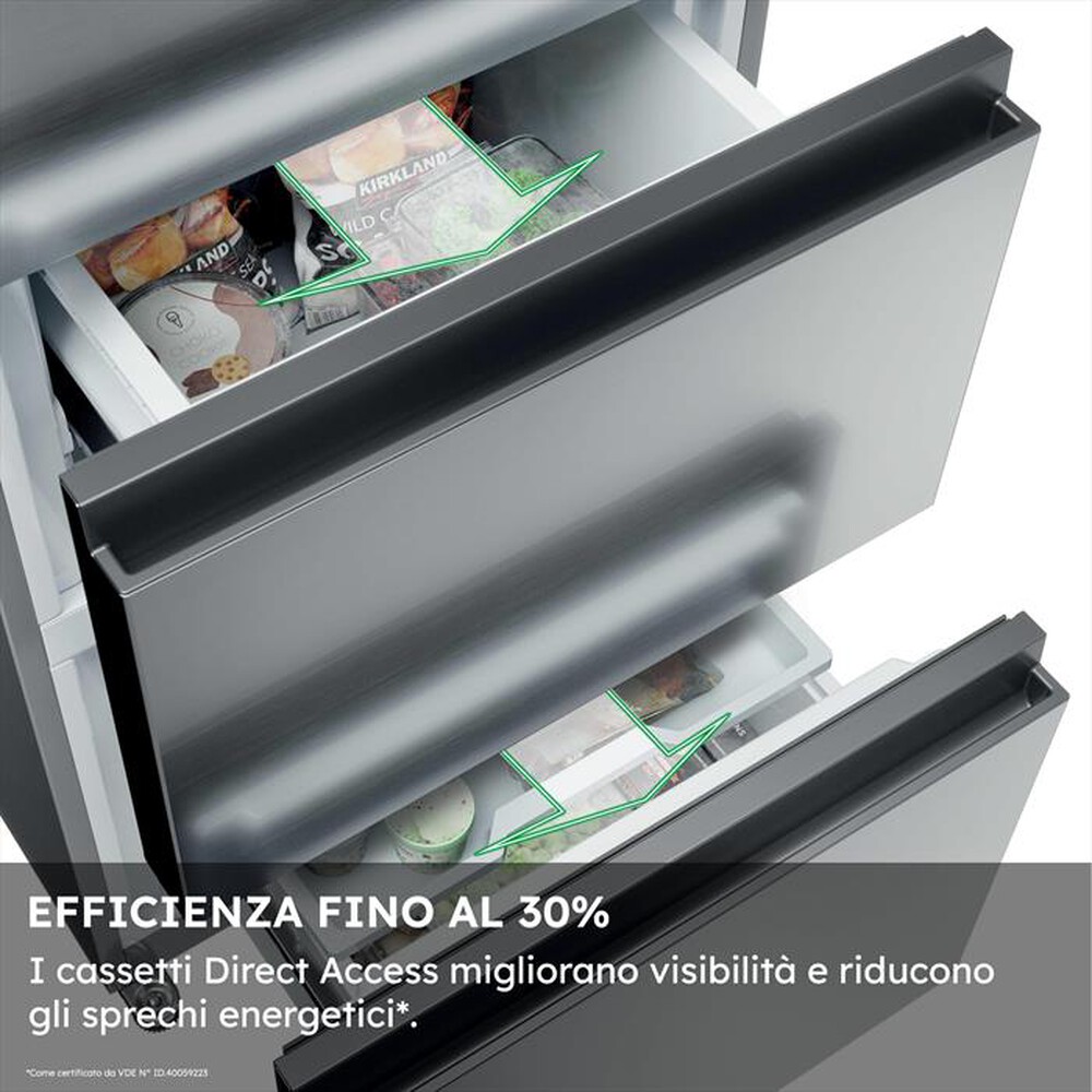 Immagine del prodotto HAIER - Frigorifero combinato HTR3618CNMG Classe C 360 lt-Argento