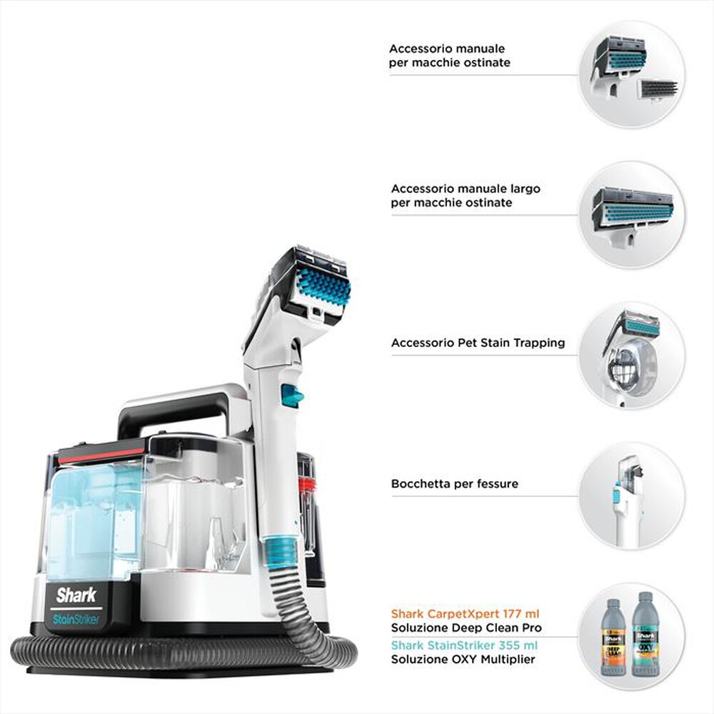 Immagine del prodotto SHARK - SMACCHIATORE SHARK STAINSTRIKER PX200EUT-Azzurro/Bianco