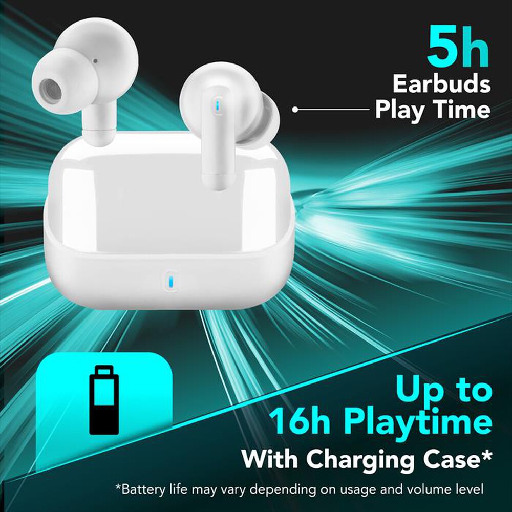 Immagine del prodotto CELLULARLINE - AURICOLARI WEAVY IN-EAR BLUETOOTH TRUE WIRELESS-Bianco