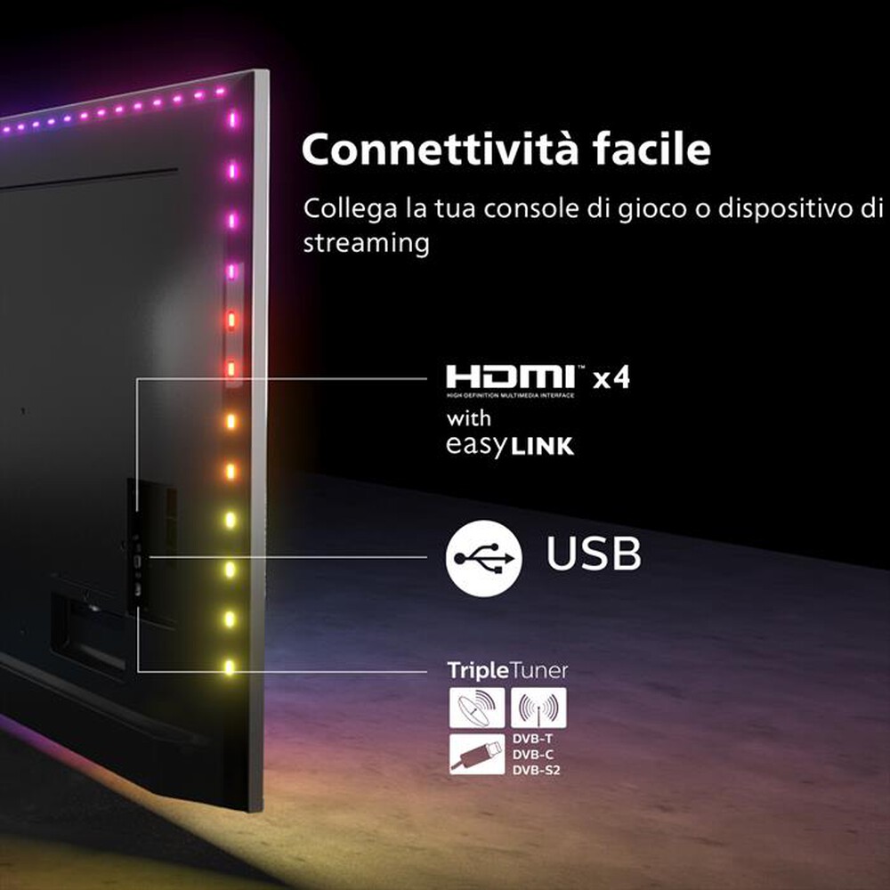 Immagine del prodotto PHILIPS - Ambilight SmartTV MINI LED UHD 4K 55" 55PML9507/12-Black