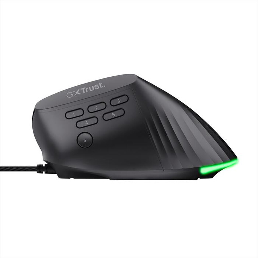 Immagine del prodotto TRUST - GXT145 REXXA ERGONOMIC GAMING MOUSE-Black/RGB