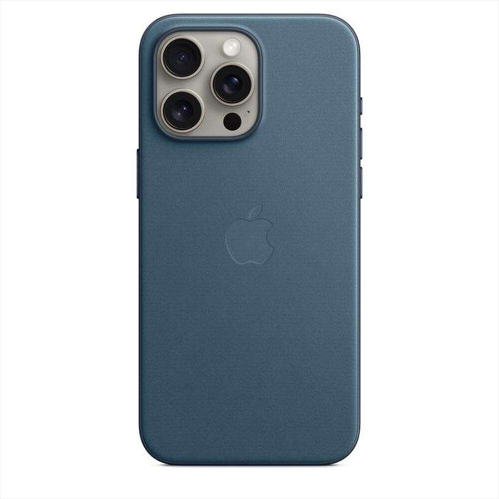 "APPLE - Custodia MagSafe tessuto iPhone 15 Pro Max-Blu Pacifico"
