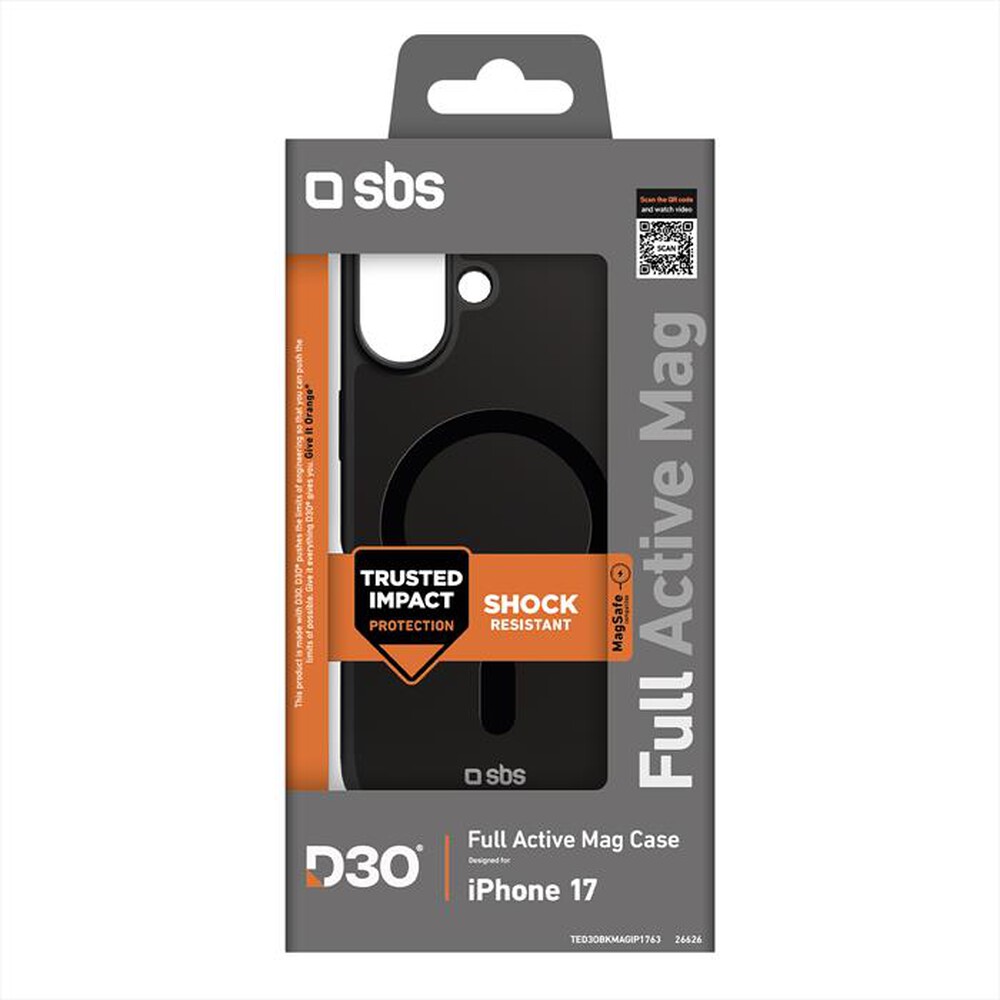 Immagine del prodotto SBS - Cover Full active mag case per iPhone 17-Nero