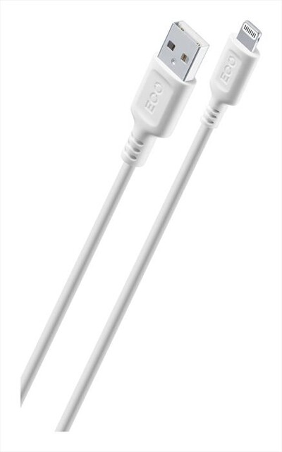 CELLULARLINE - Cavo da USB a Lightning ECOUSBDATAA2L1MW-Bianco