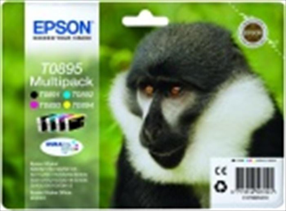 "EPSON - Multipack 4 Cartucce Inchiostro T0895-Nero, ciano, magenta, giallo"