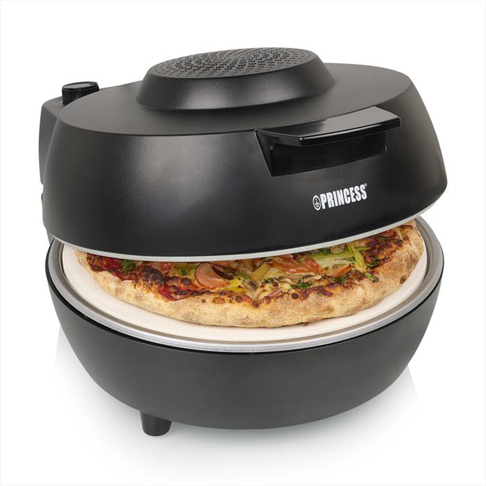 "PRINCESS - Forno per pizza con pietra refrattara 115005-nero"