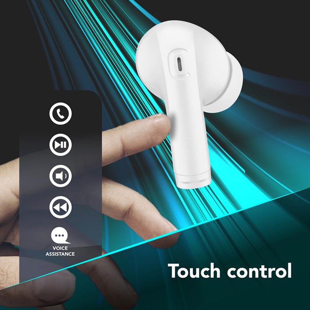 Immagine del prodotto CELLULARLINE - Auricolare bluetooth BTKEYPROTWSW-Bianco