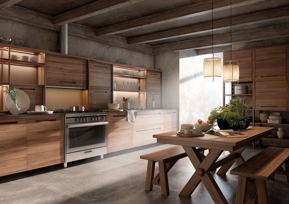 "GLEM GAS - Cucina a gas ST965MI Classe A+-INOX"