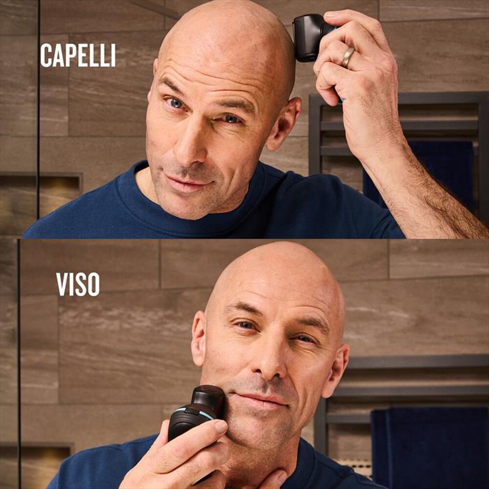 Immagine del prodotto REMINGTON - BALDER Head & Face Rasoio Testa e Viso XF8000-Nero/Blu