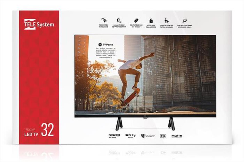 Immagine del prodotto TELESYSTEM - TV LED HD READY 32" LX15F-BLACK