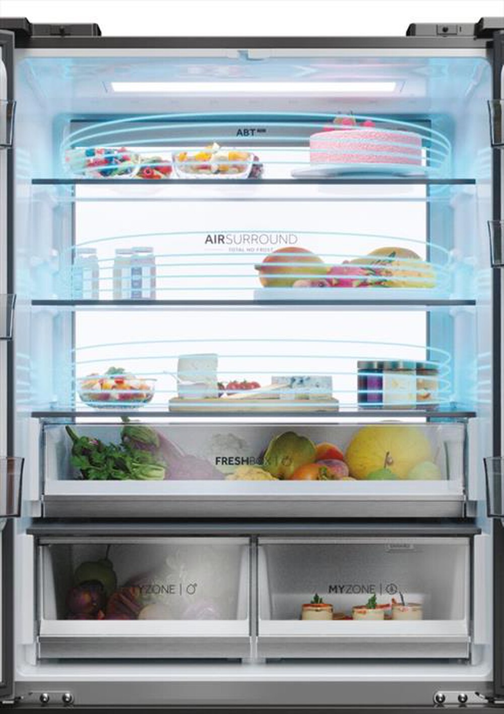 "HAIER - Frigorifero 4 porte HFR7819ENGC-Stainless steel"