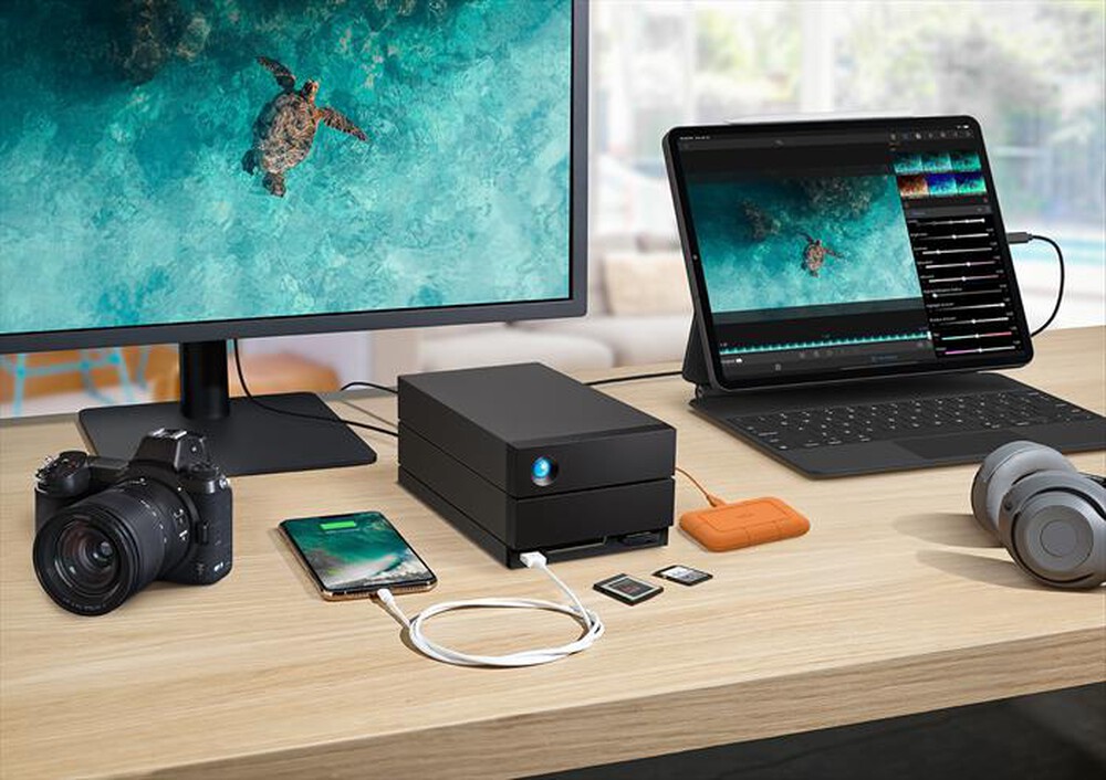 "LACIE - Hard disk esterno 32TB 2BIG DOCK THUNDERBOLT3-Nero"