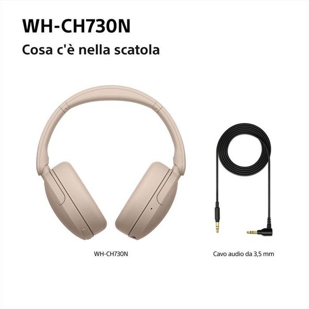 Immagine del prodotto SONY - Cuffie Bluetooth Over-ear WH-CH730N-Beige