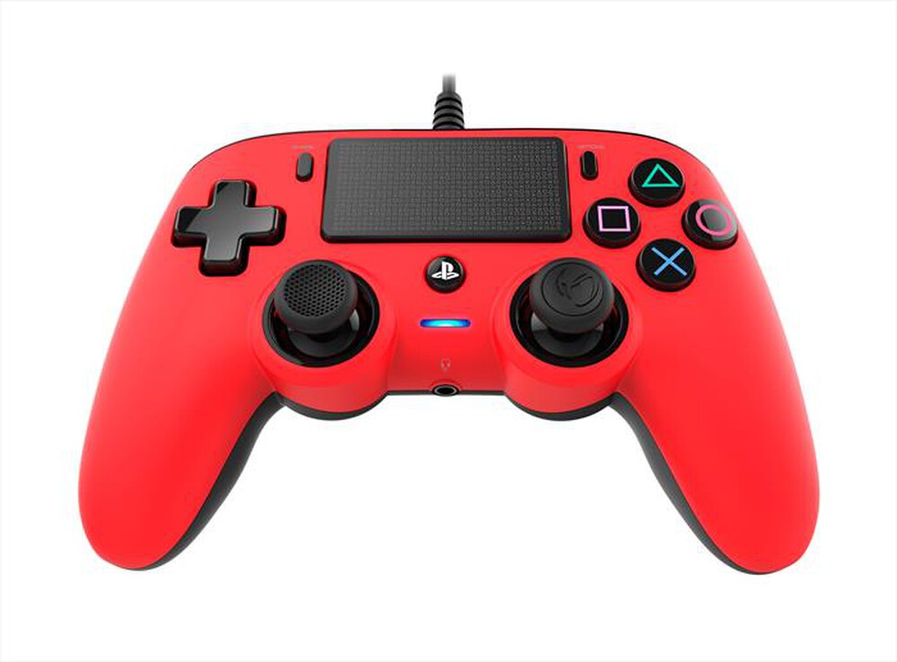 "NACON - NACON PS4 PAD RED WIRED-Rosso"