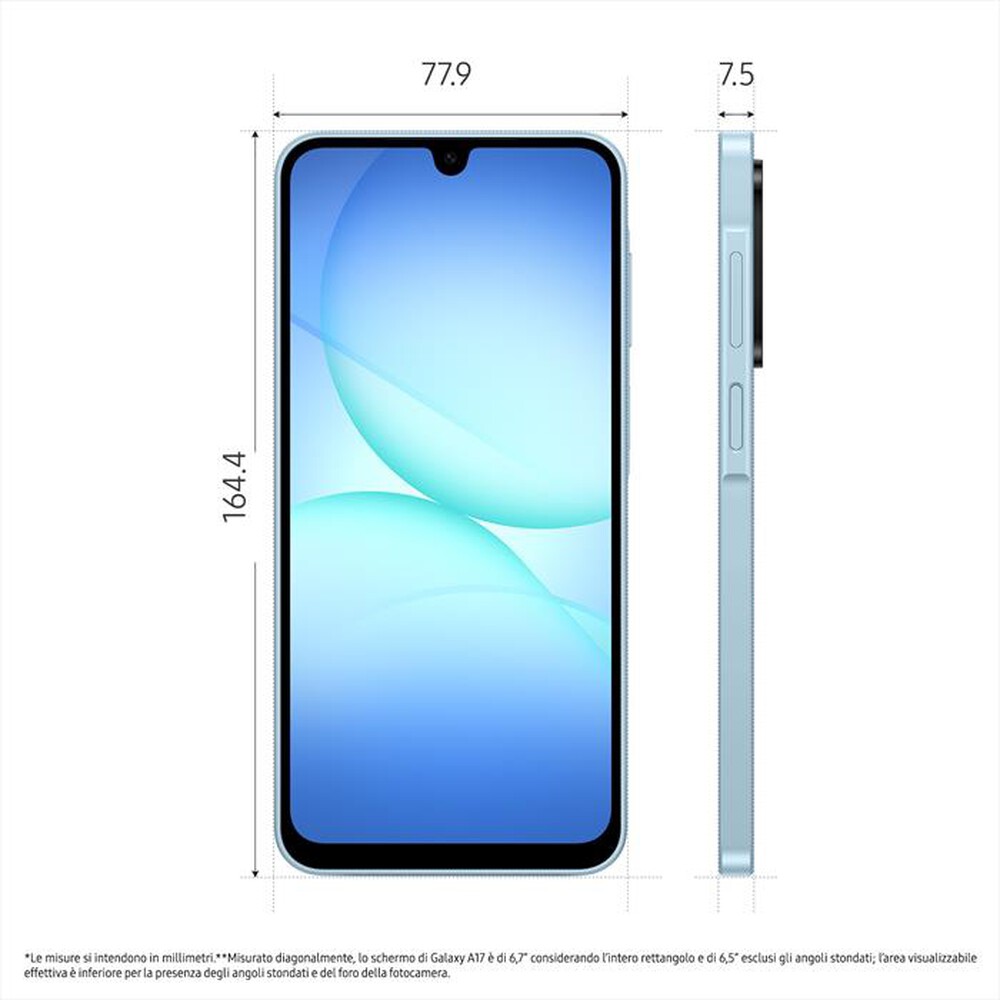 Immagine del prodotto SAMSUNG - Smartphone GALAXY A17 LTE 256GB-Light Blue