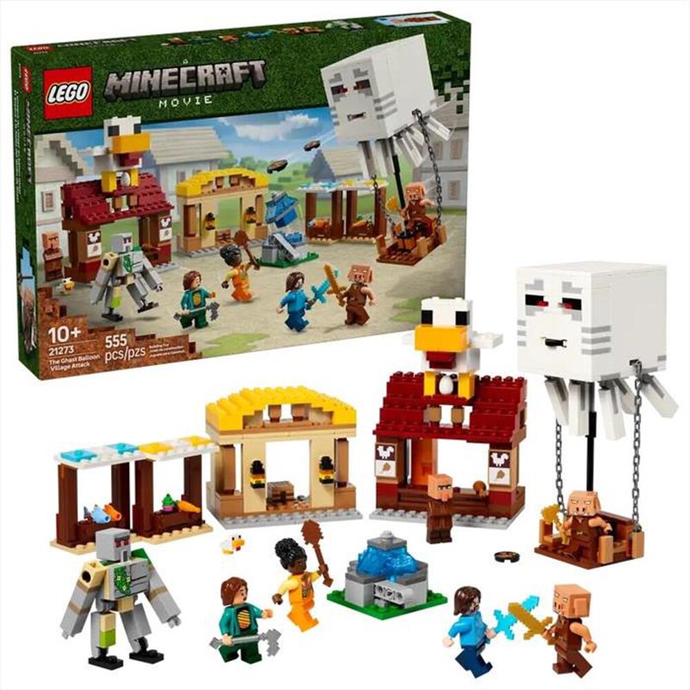 "LEGO - MINECRAFT Attacco al villaggio del Ghast - 21273-Multicolore"