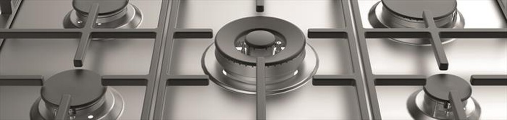 Immagine del prodotto INDESIT - Piano cottura a gas THP 751 W/IX/I IT 5 fuochi-Inox