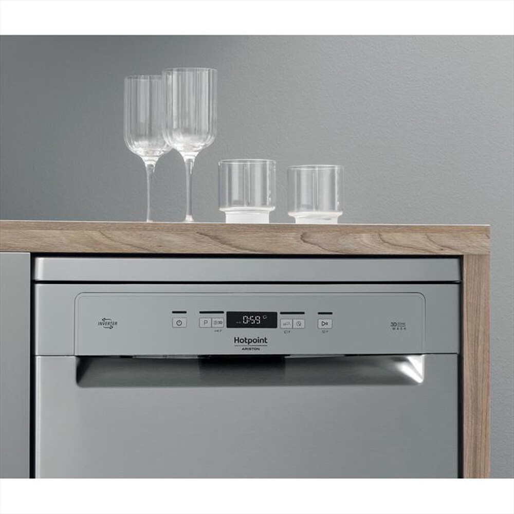 "HOTPOINT ARISTON - Lavastoviglie HFC 3C41 CW X Classe C 14 coperti-Acciaio inossidabile"