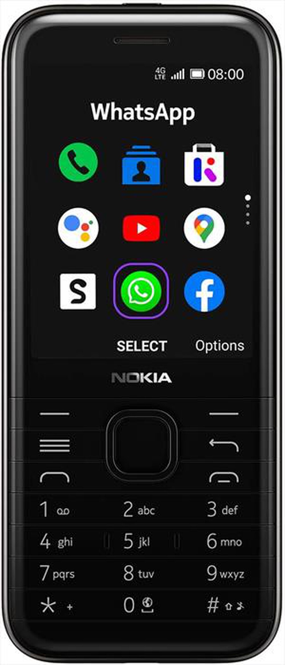 "NOKIA - 8000-Black"