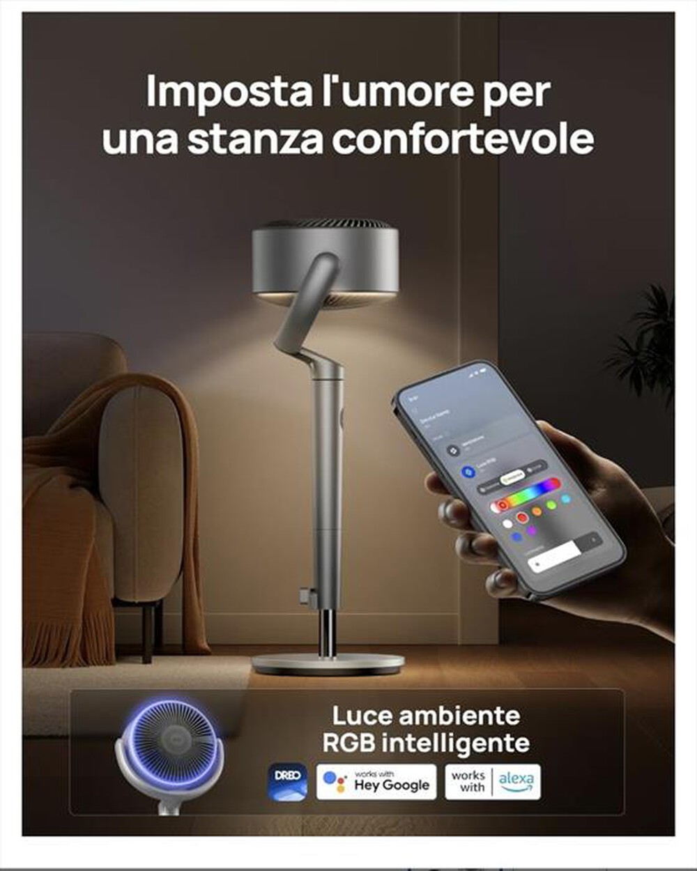 Immagine del prodotto DREO - Ventilatore a piantana TURBOPOLY FAN 508S-Silver