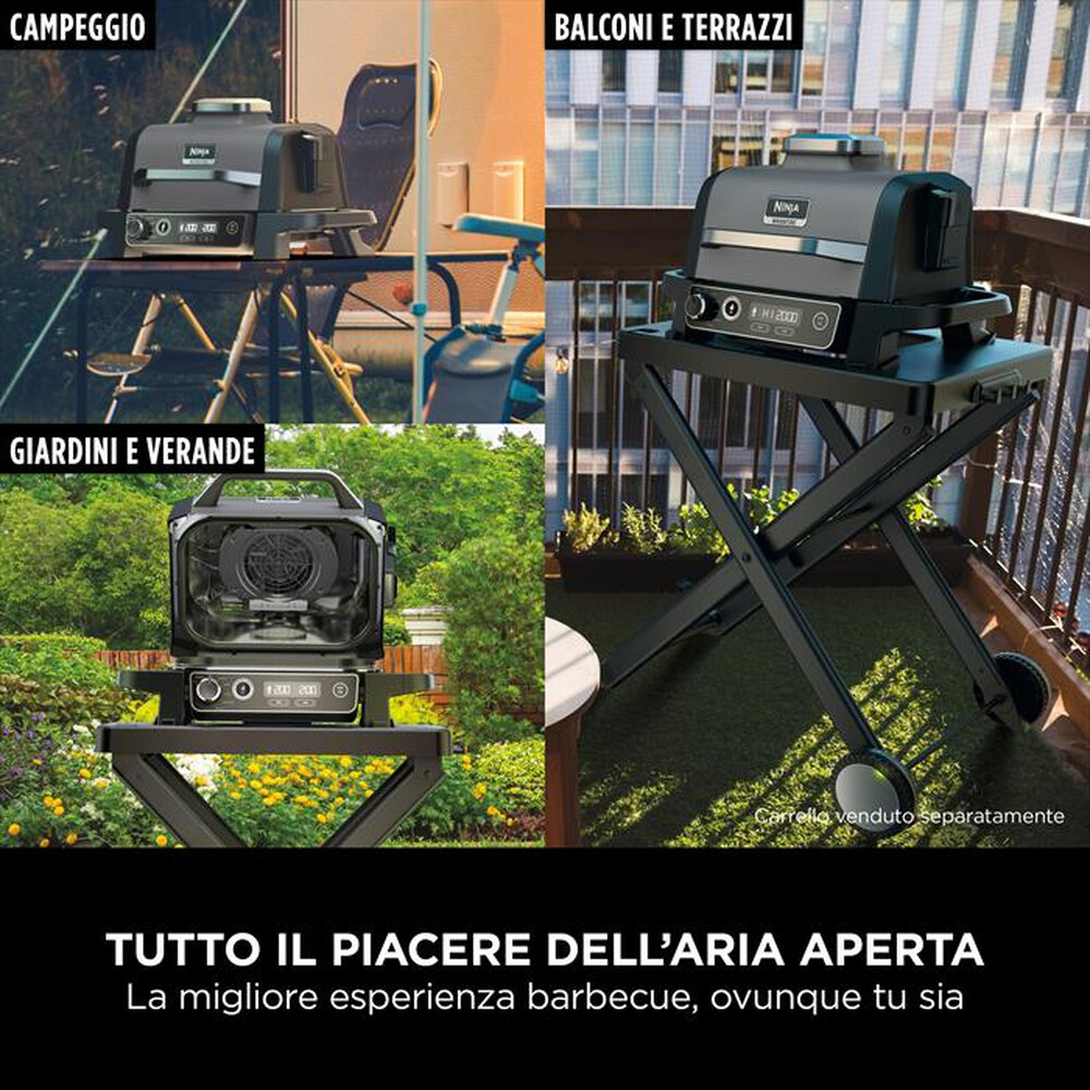 "NINJA - BBQ elettrico Woodfire+affumicatore OG701EU-nero"