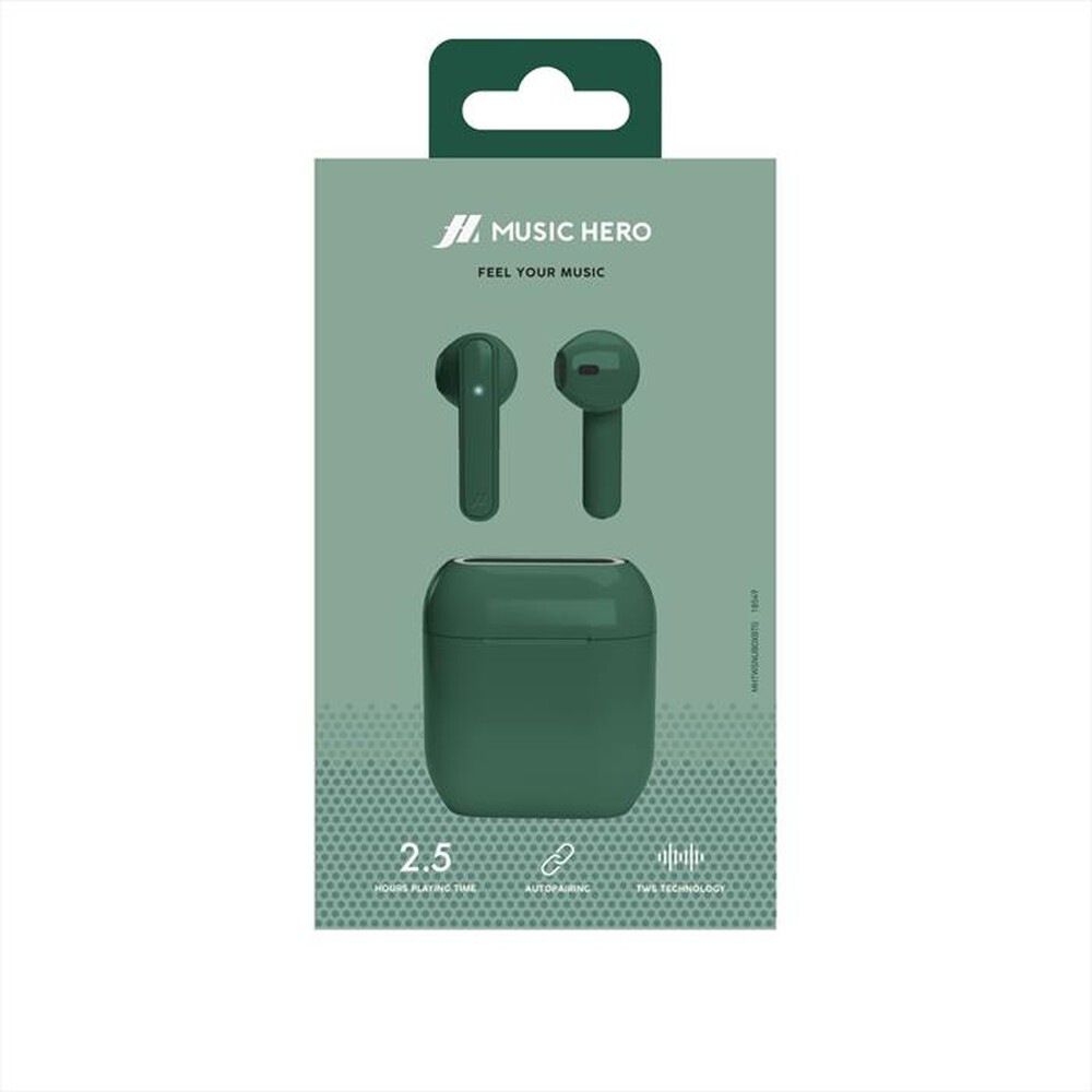 "SBS - Auricolare TWS MHTWSNUBOXBTG-Verde"