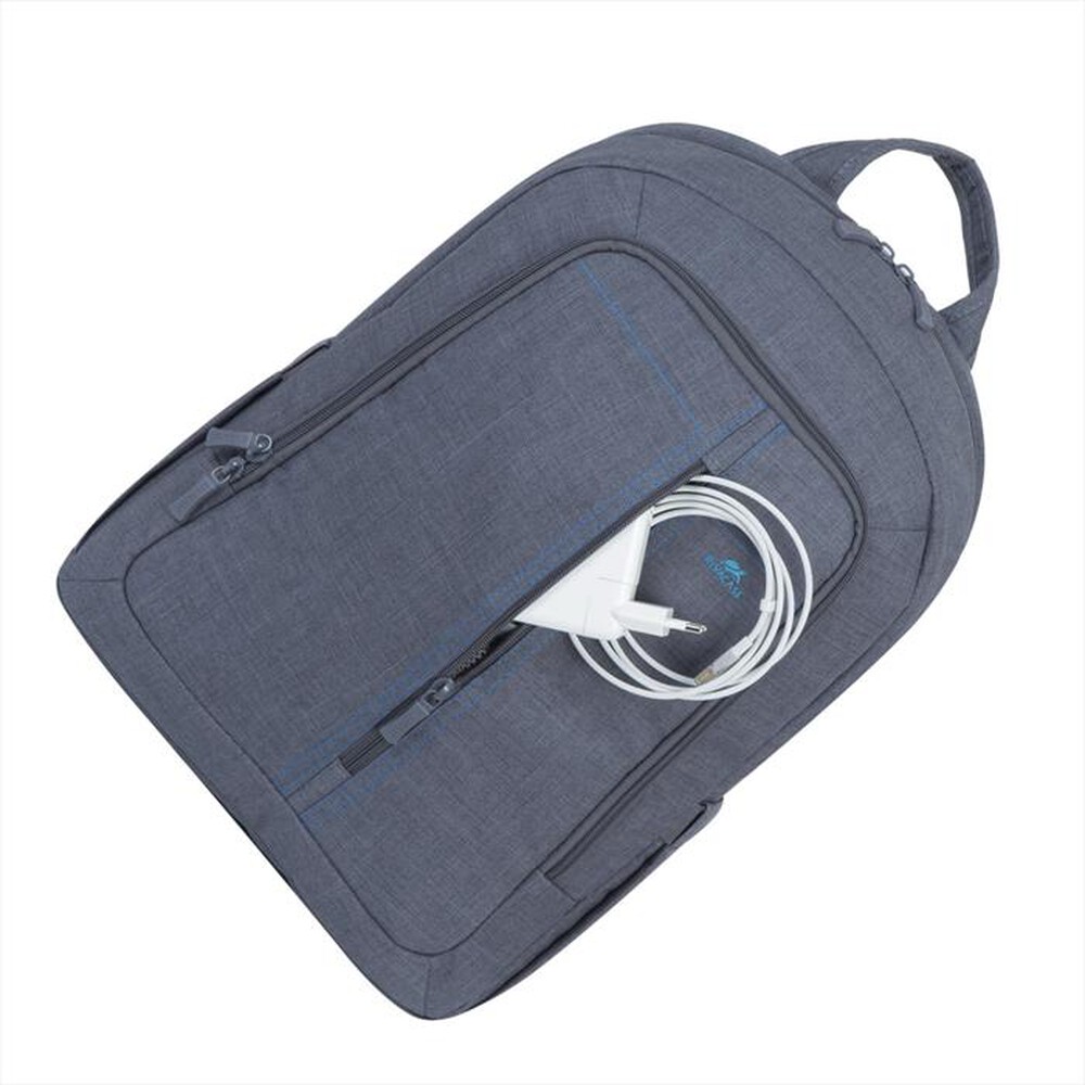 "RIVACASE - 7560 ZAINO IN TESSUTO PER NOTEBOOK DA 15,6\" GRIGIO-Grigio"