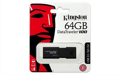 KINGSTON - DT100G3/64GB - Black