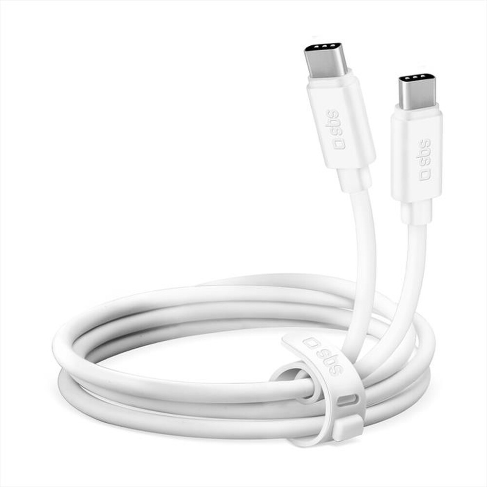 "SBS - Cavo dati/energia type-C TECABLPOLOTCCW-Bianco"