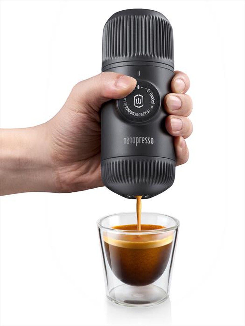 "WACACO - Macchina caffè NANOPRESSO+NS ADAPTOR+CARRYING BAG-NERO"