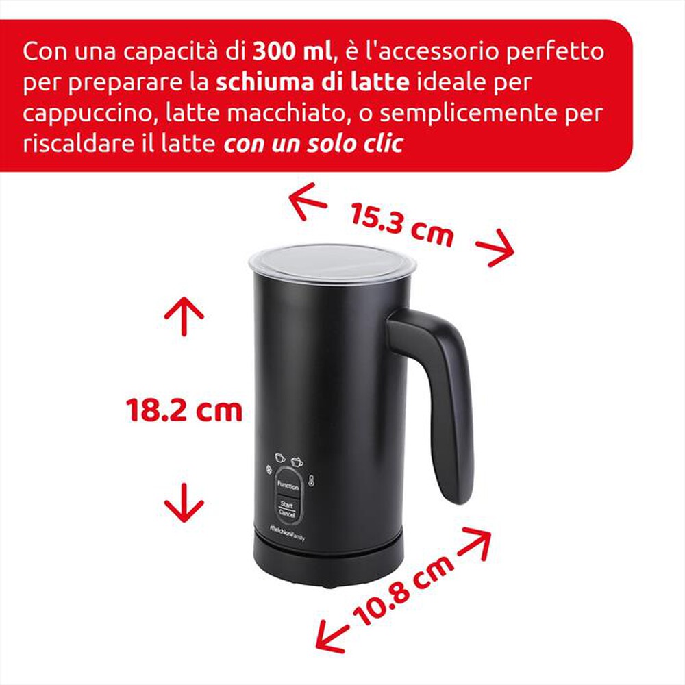 "MELCHIONI FAMILY - Bollitore MILKY-nero"